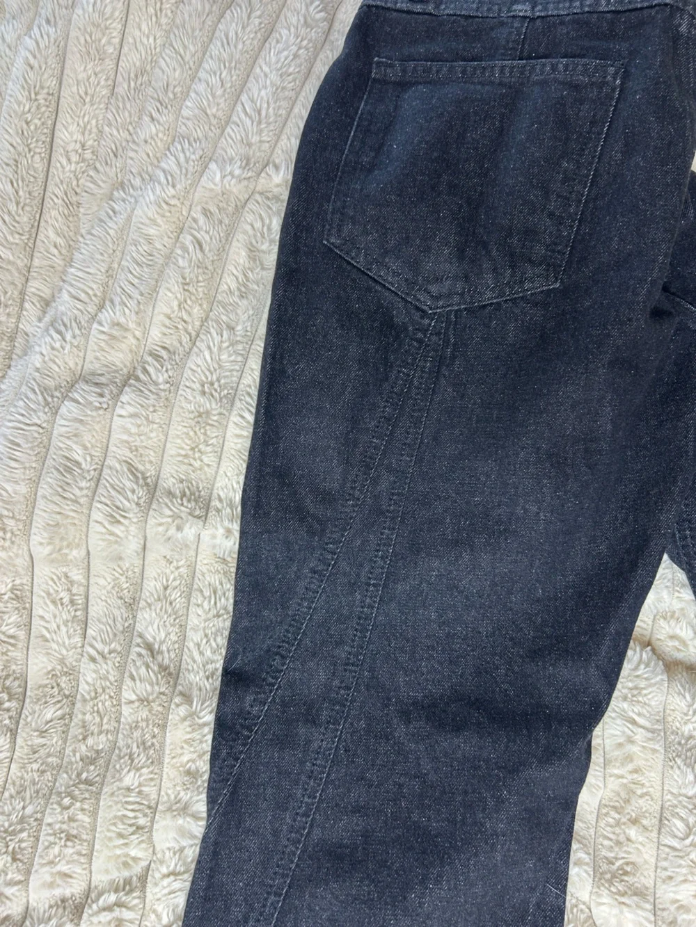 Zara The Panelled Slim Black Jeans Size 6 - Picture 5 of 9